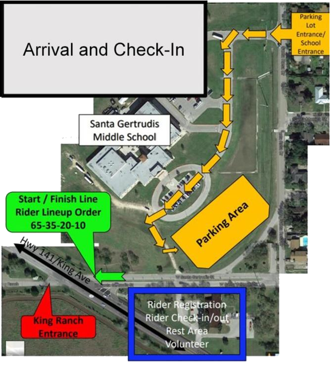 map for starting point of race